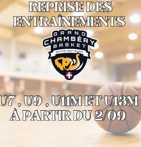 Planning des entraînements